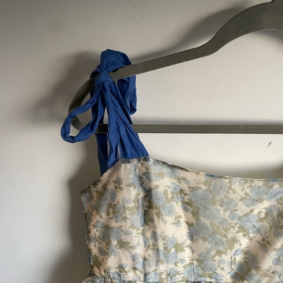 Mittoshop Floral Tea Party Dainty Fairy Babydoll Dress NWT Large - Picture 2 of 5